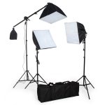 Hármas softbox szett 3x135W, 2x2m, 1x3m állvánnyal