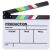 Filmes csapó, csapó tábla fehér, whiteboard markerrel írható, törölhető