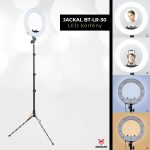   Jackal BT-LR-12 30cm LED körlámpa, körfény 3200-5500K 1.9M extra stabil állvánnyal, tükörrel