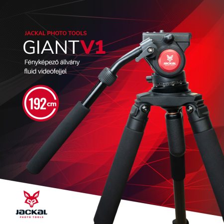 Jackal Giant V1 fluid fejes fényképező állvány (192cm)